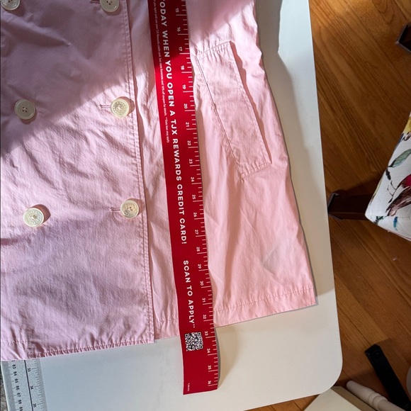 Like new! Ralph Lauren Double-breasted fully lined pink raincoat, size L - Picture 16 of 16